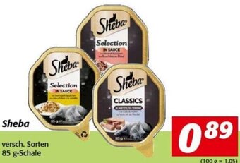 Nah&Frisch Sheba versch. Sorten 85 g-Schale Angebot