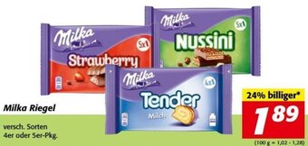 Nah&Frisch Milka Riegel versch. Sorten 4er oder 5er-Pkg. Angebot