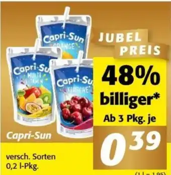 Nah&Frisch Capri-Sun versch. Sorten 0,2 l-Pkg. Angebot