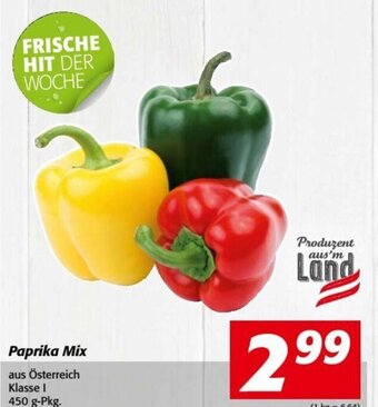 Nah&Frisch Paprika Mix aus Österreich Klasse I 450 g-Pkg. Angebot