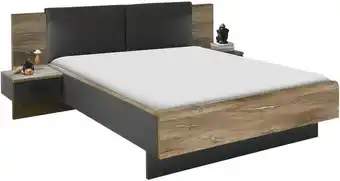 Möbelix Bett lorena eichefarben/graphitfarben Angebot