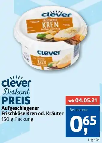 Aufgeschlagener Frischkäse Kren Od. Kräuter 150g
