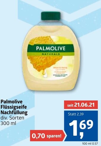 ADEG Palmolive Flüssigseife Nachfüllung 300ml Angebot