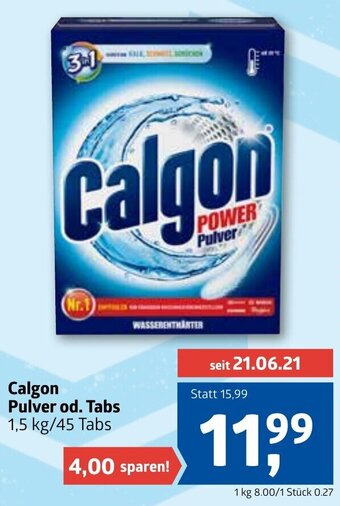 ADEG Calgon Pulver Od. Tabs 1,5kg Angebot