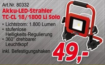 Zgonc Einhell Akku-LED-Strahler TC-CL 18/1800 Li Solo Angebot