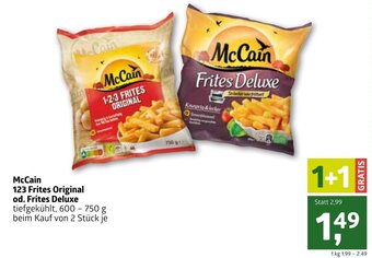 ADEG McCain 123 Frites Original Od. Frites Deluxe 600-750g Angebot