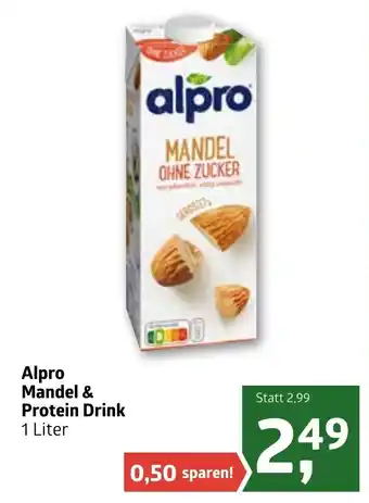 ADEG Alpro Mandel & Protein Drink 1 Liter Angebot