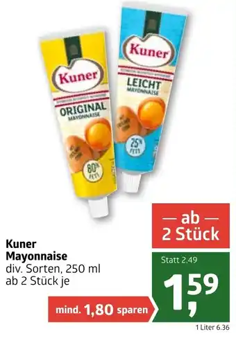 ADEG Kuner Mayonnaise 250ml Angebot