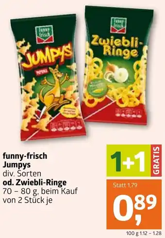 ADEG Funny-Frisch Jumpys Od. Zwiebli-Ringe 70-80g Angebot