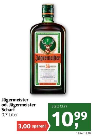 ADEG Jägermeister Od. Jägermeister Scharf Angebot