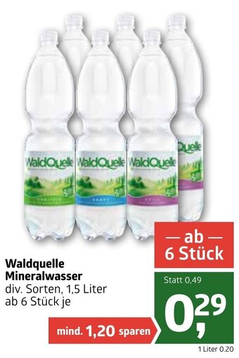 ADEG Waldquelle Mineralwasser 1,5 L Angebot