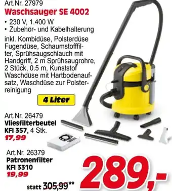Zgonc Waschsauger SE 4002 4 Liter Angebot