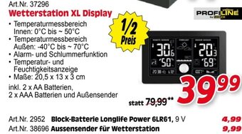 Zgonc Wetterstation XL Display Angebot