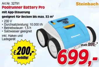Zgonc Steinbach Poolrunner Battery Pro Angebot