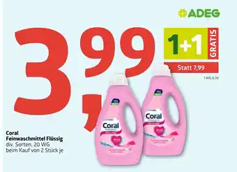 ADEG Coral Feinwashmittel Flüssig Angebot