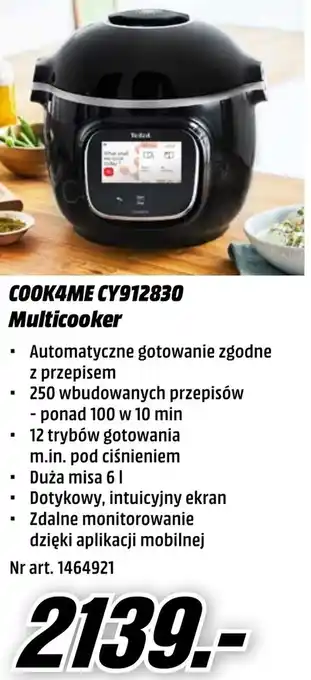 Media Markt Tefal COOK4ME CY912830 Multicooker Angebot