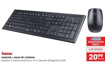 Libro hama. TASTATUR + MAUS SET CORTINO Angebot
