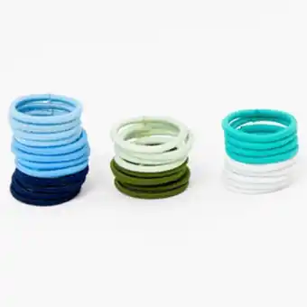 Mini ocean mix colour hair bobbles - 30 pack