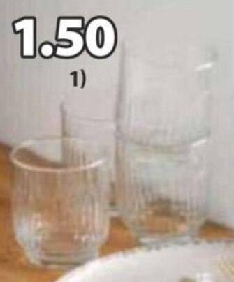 JYSK WASSERGLAS TURE Glas. Ø8 x H9 cm Angebot
