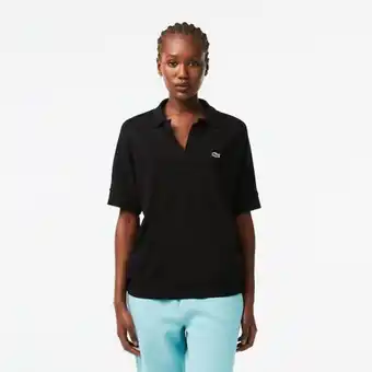 Lacoste Loose fit damen lacoste poloshirt aus geschmeidigem piqué Angebot