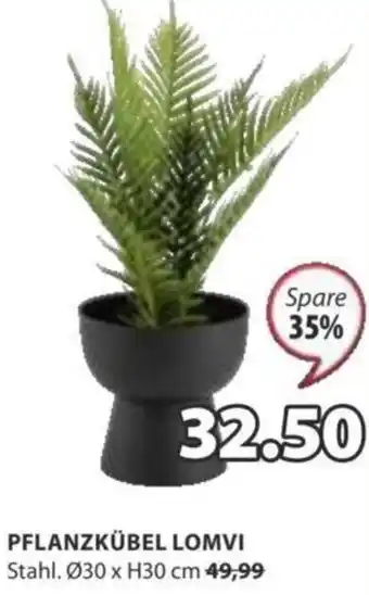JYSK PFLANZKÜBEL LOMVI Stahl. Ø30 x H30 cm Angebot