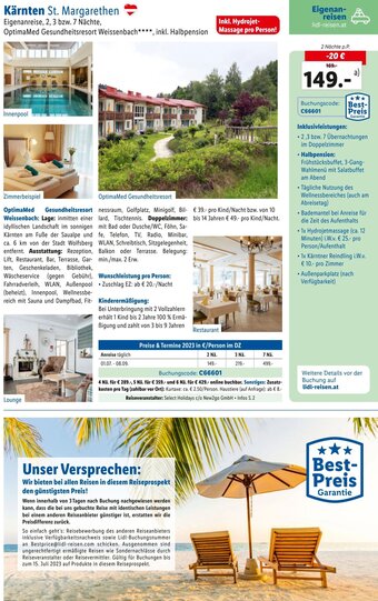 Lidl Reisen Kärnten St. Margarethen Angebot