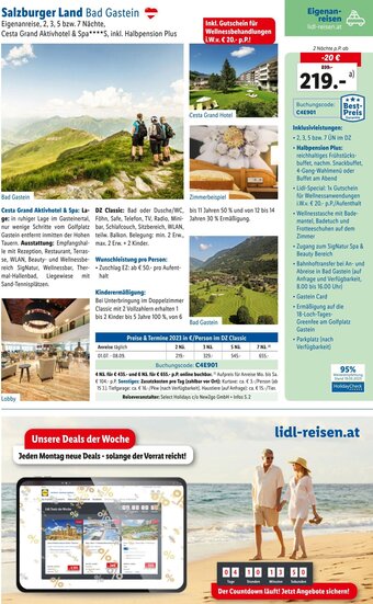 Lidl Reisen Salzburger Land Bad Gastein Angebot