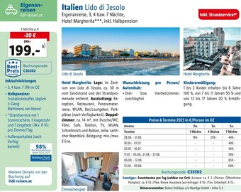 Lidl Reisen Italien Lido di Jesolo Angebot