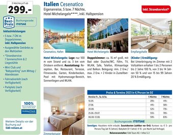 Lidl Reisen Italien Cesenatico Angebot