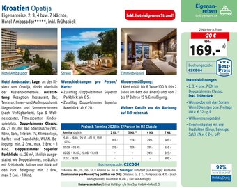 Lidl Reisen Kroatien Opatija Angebot