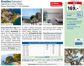 Lidl Reisen Kroatien Dalmatien Angebot
