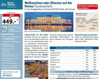 Lidl Reisen Weihnachten oder Silvester auf der Donau Flusskreuzfahrt Angebot