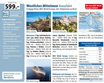 Lidl Reisen Westliches Mittelmeer Kreuzfahrt Angebot