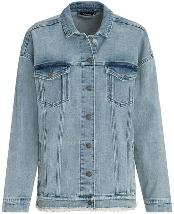 Ernsting's family Damen jeansjacke mit fransensaum Angebot