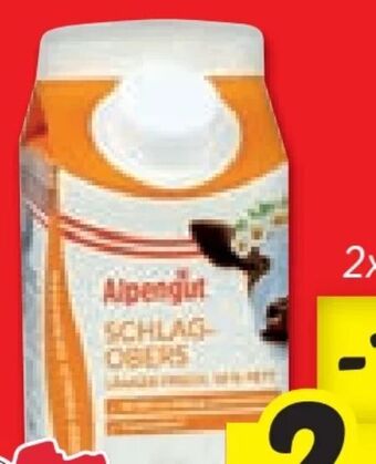 Lidl Schlagobers Angebot