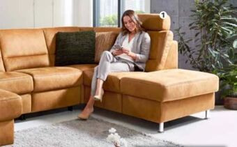 Polstermöbel Fischer Wohnlandschaft stoff Angebot