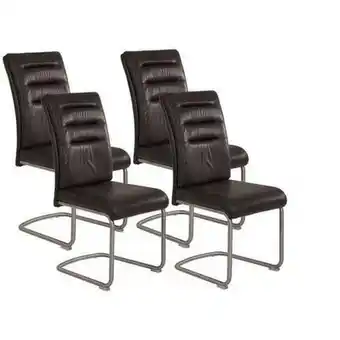 XXXLutz Schwingstuhl-set 4 stück in edelstahl mikrofaser Angebot