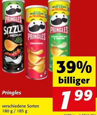 Strasser Markt Pringles verschiedene Sorten 180 g / 185 g Angebot