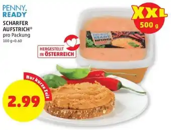 PENNY SCHARFER AUFSTRICH** pro Packung Angebot