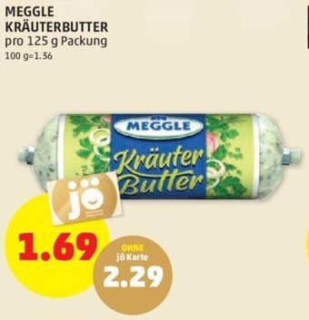 PENNY MEGGLE KRÄUTERBUTTER pro 125 g Packung Angebot