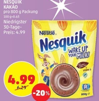 PENNY NESQUIK KAKAO pro 800 g Packung Angebot