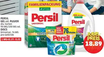 PENNY PERSIL GEL od. PULVER div. Sorten 90 WG/100 WG od. DISCS Angebot
