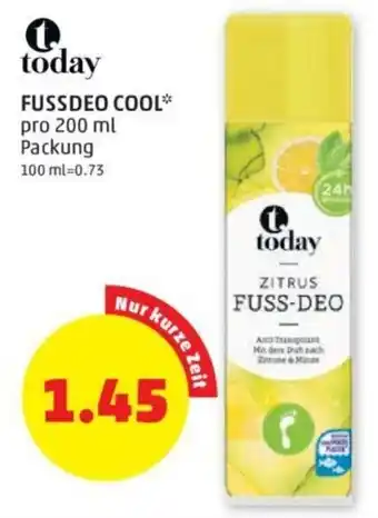 PENNY today FUSSDEO COOL* pro 200 ml Angebot