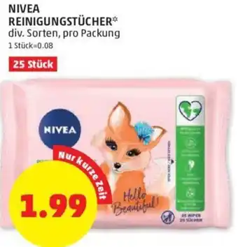 PENNY NIVEA REINIGUNGSTÜCHER** div. Sorten, pro Packung 25 Stück Angebot