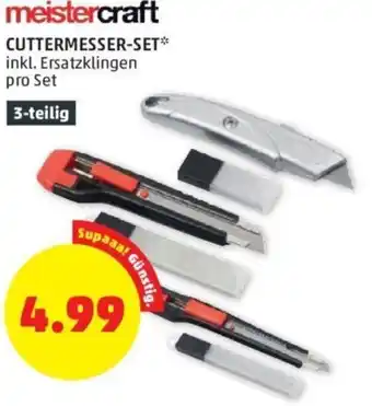 PENNY meistercraft CUTTERMESSER-SET* inkl. Ersatzklingen pro Set 3-teilig Angebot