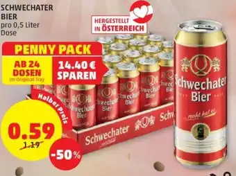 PENNY SCHWECHATER BIER pro 0,5 Liter Angebot