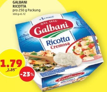 PENNY GALBANI RICOTTA pro 250 g Packung Angebot