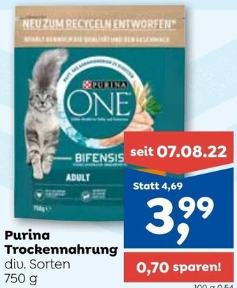 ADEG Purina Trockennahrung div. Sorten 750 g Angebot