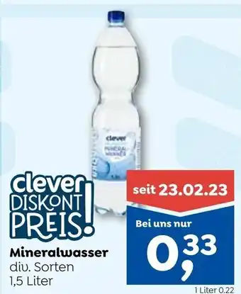 ADEG Mineralwasser div. Sorten 1,5 Liter Angebot