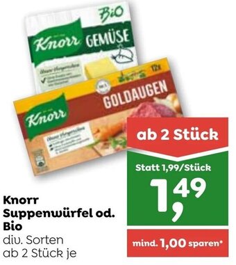 ADEG Knorr Suppenwürfel od. Bio div. Sorten ab 2 Stück je Angebot